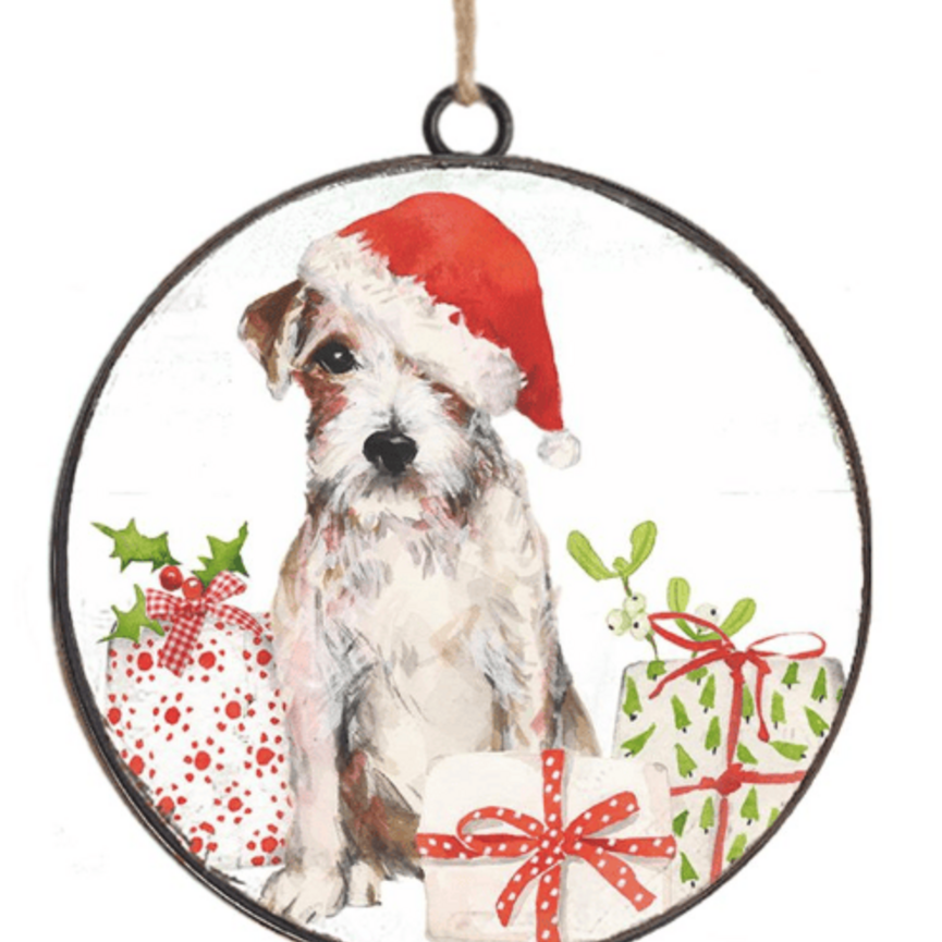 Christmas Ornament - Terrier with Hat