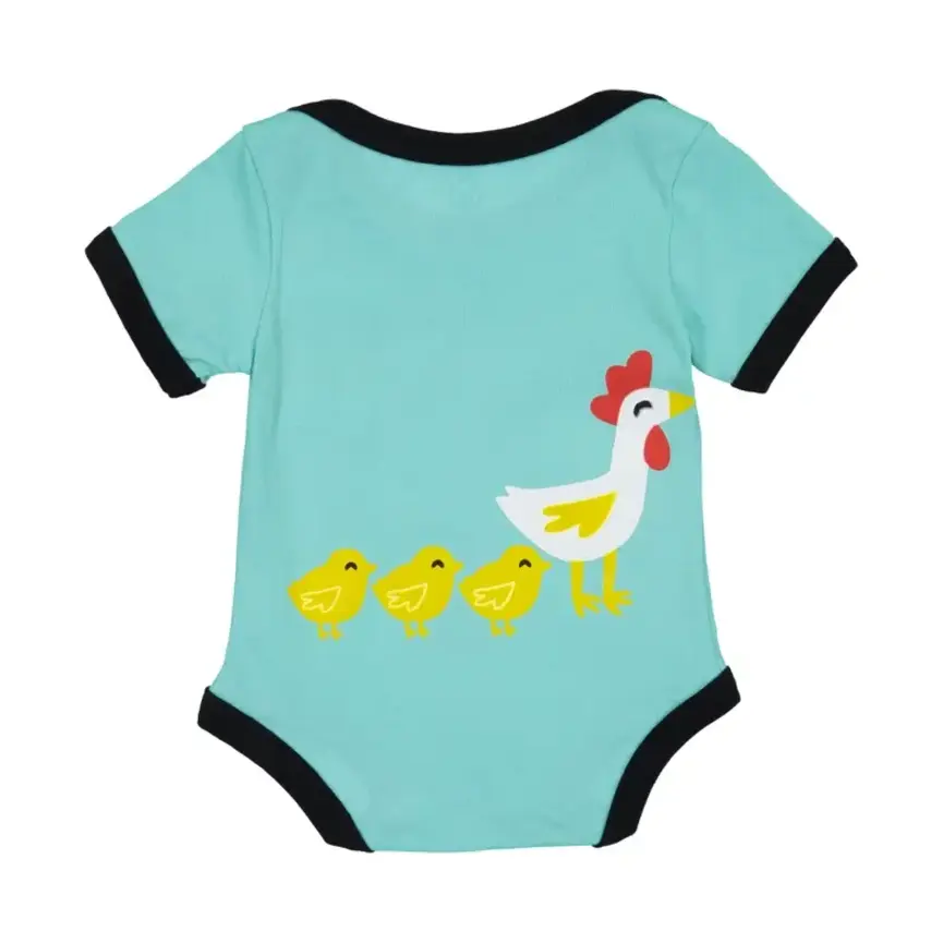Baby Cow & Chicken Bodysuit