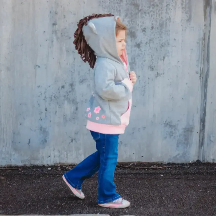 Kids Pink Horse 3D Hoodie