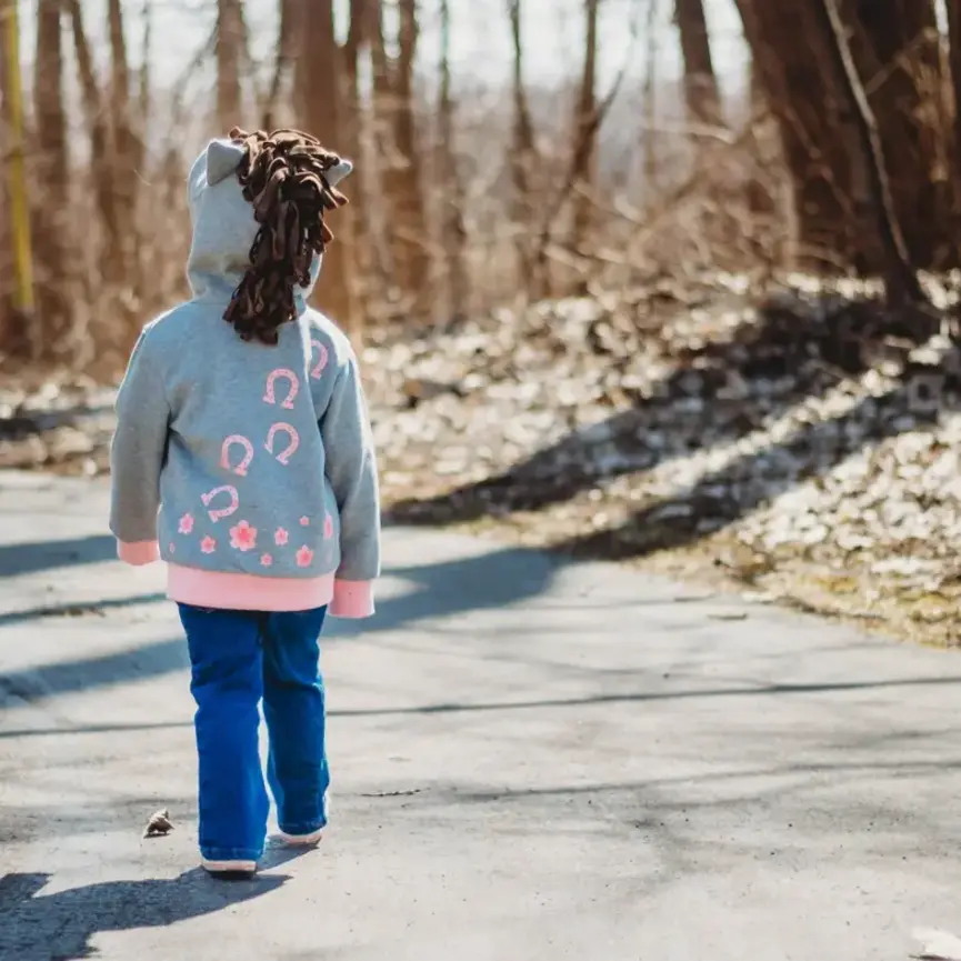 Kids Pink Horse 3D Hoodie