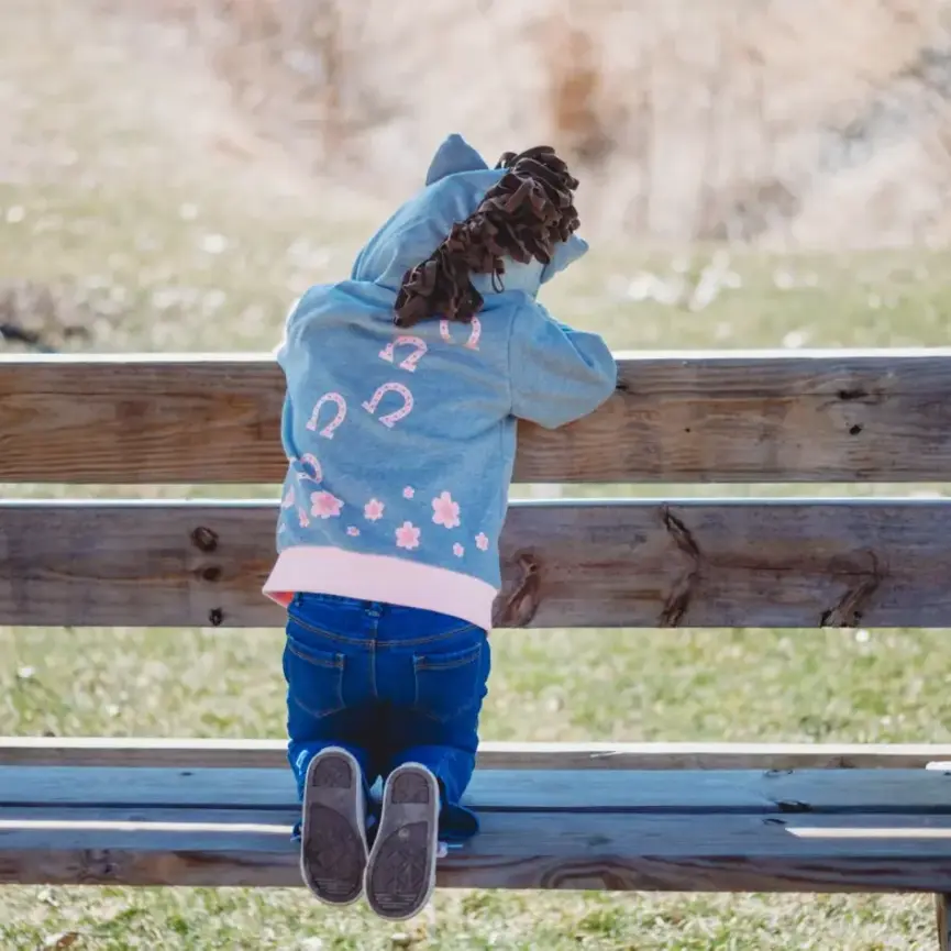 Kids Pink Horse 3D Hoodie