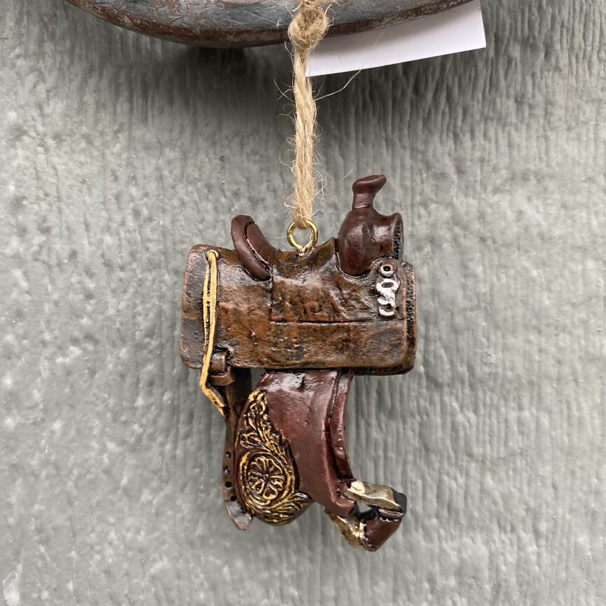 Christmas Ornament - Western Saddle