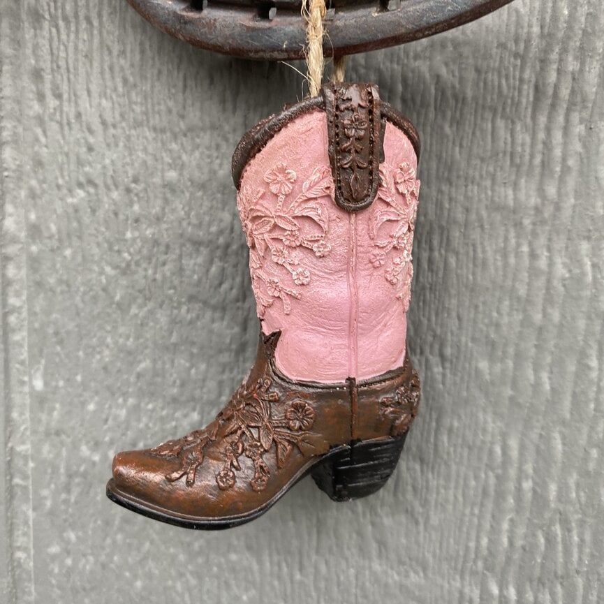 Christmas Ornament - Pink Boot