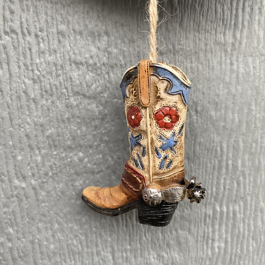 Christmas Ornament - Floral Boot