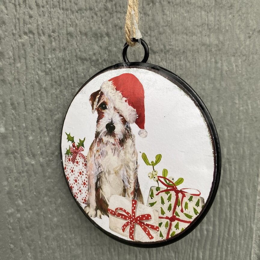 Christmas Ornament - Terrier with Hat