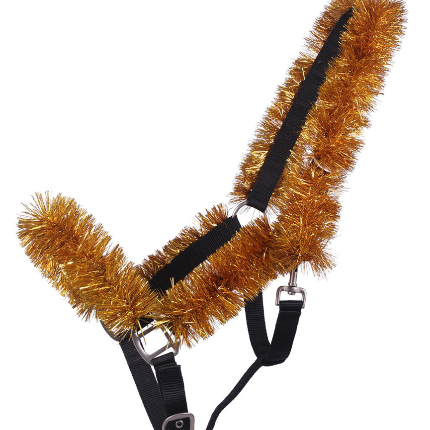 QHP Christmas Garland Halter (Gold)