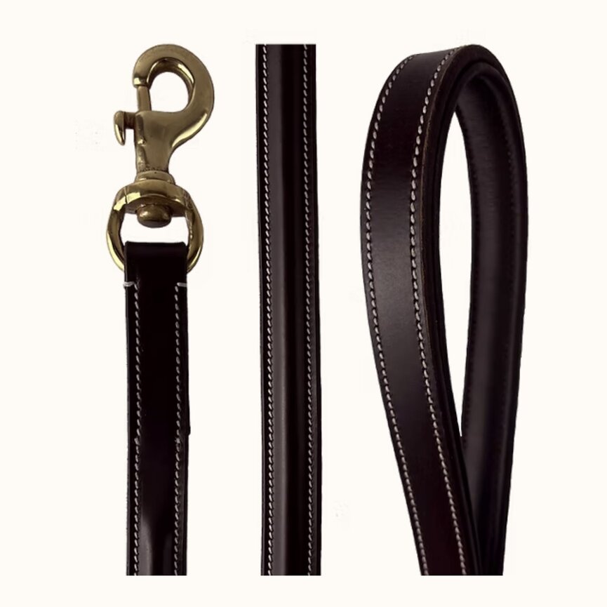 Farmer Brown-Leather Dog Leash-Fancy Stitch