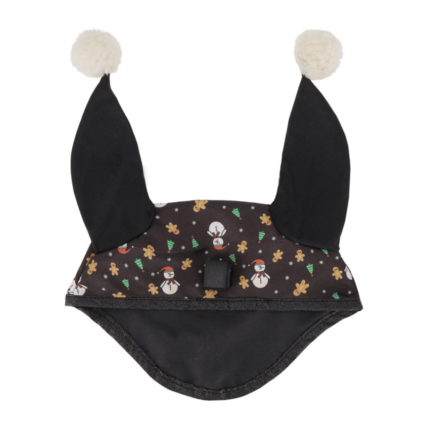 QHP Christmas Print Ear Net