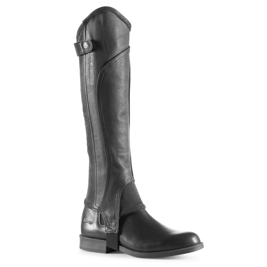 Quinton Leather Half chaps - Black