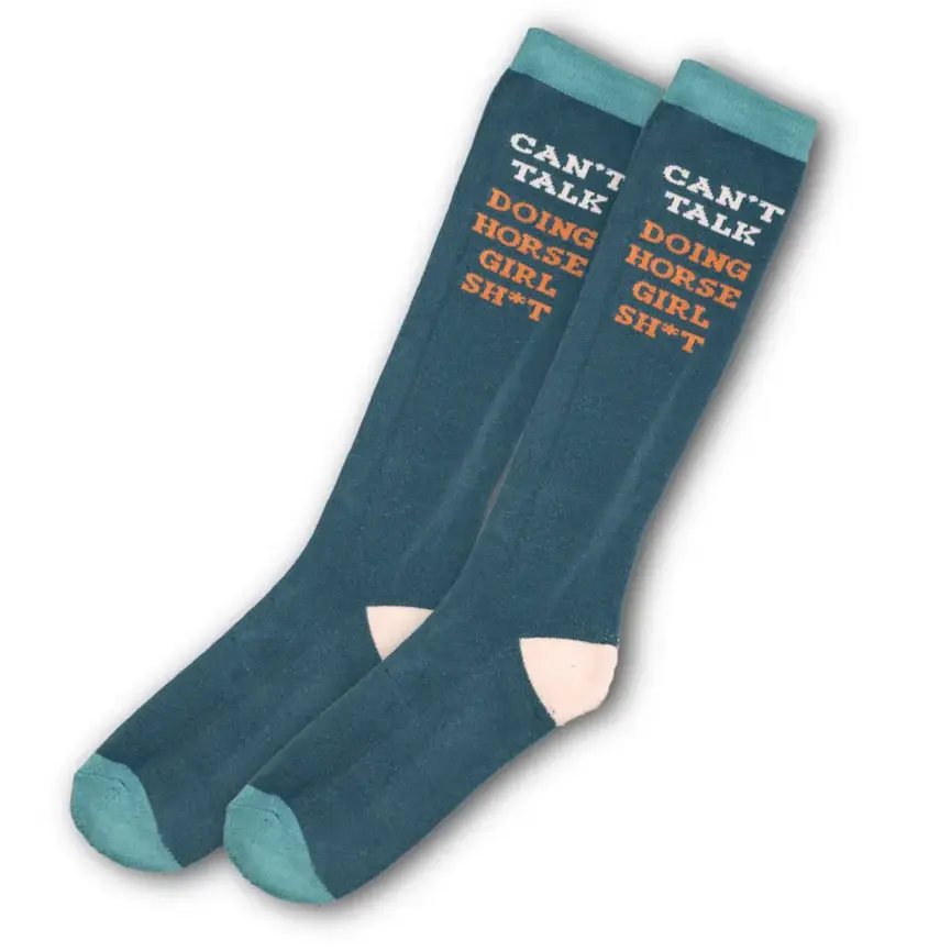 Can't Talk Knit Boot Socks