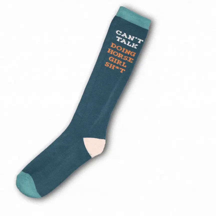 Can't Talk Knit Boot Socks