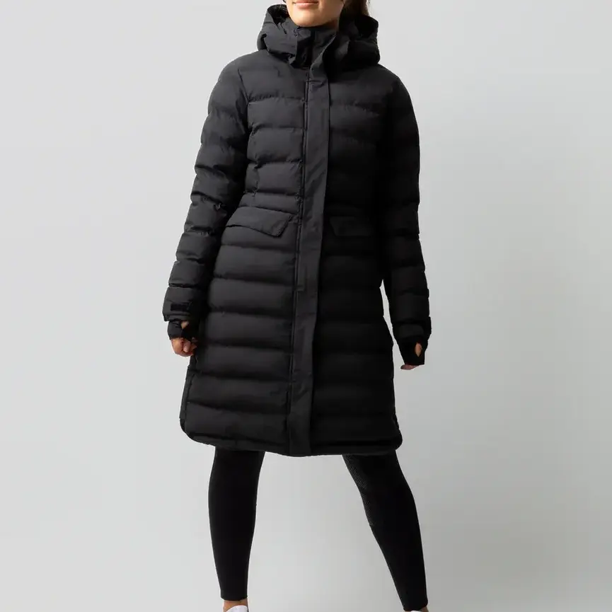 Celeste Womens Waterproof Parka Jacket (Black Beauty)