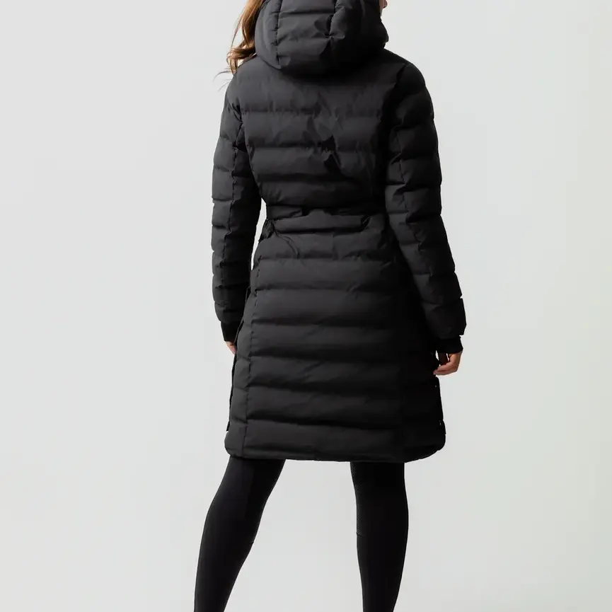 Celeste Womens Waterproof Parka Jacket (Black Beauty)