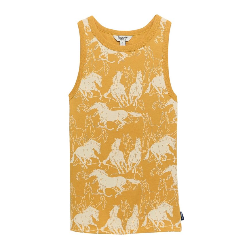 Retro Vintage Goddess Tank - Yellow