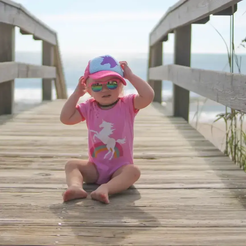 Rainbow Unicorn Baby Bodysuit