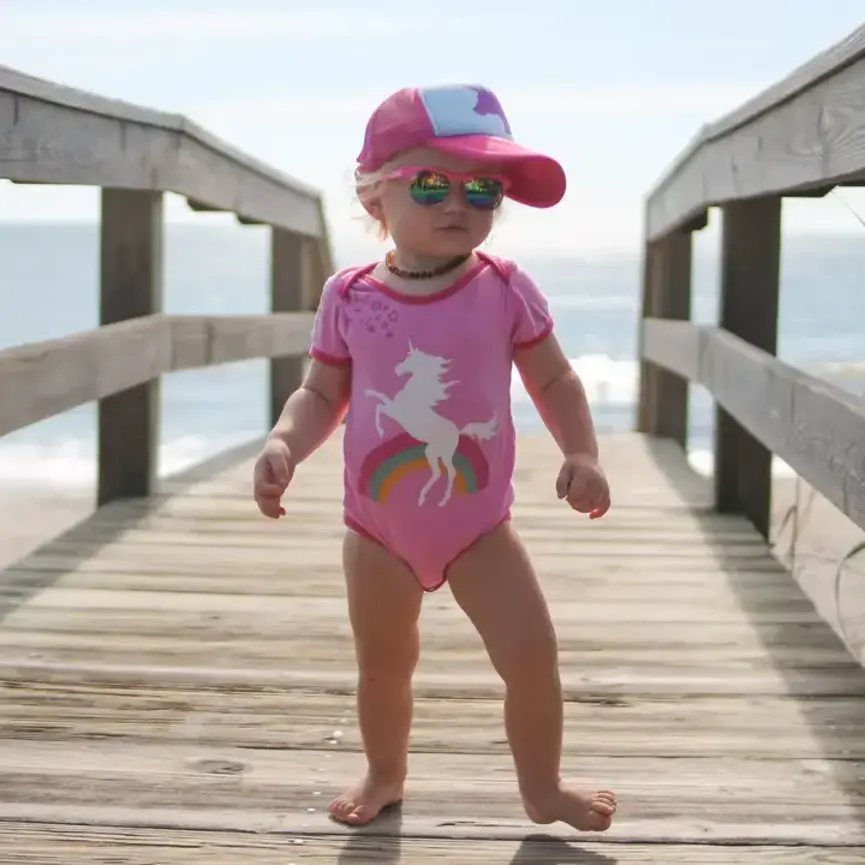 Rainbow Unicorn Baby Bodysuit