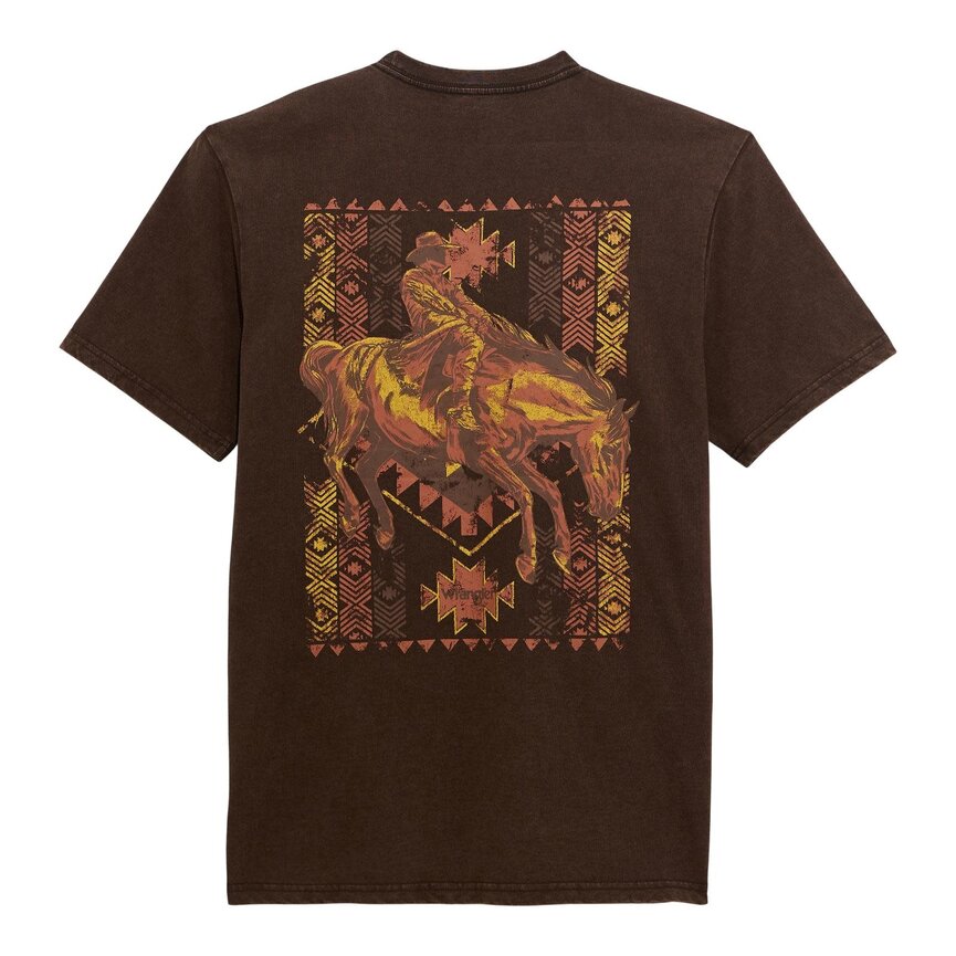 Graphic Short Sleeve T-Shirt - Regular Fit - Aztec Tex Rawhide