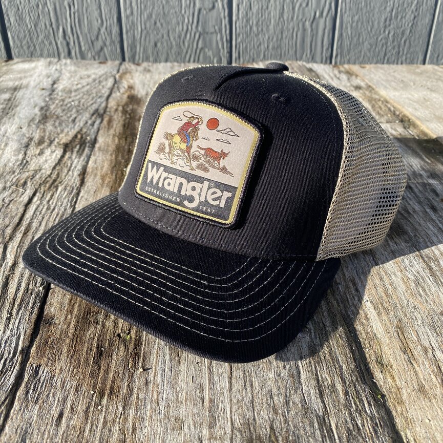 WRANGLER - CHASE HAT (BLACK/STONE)