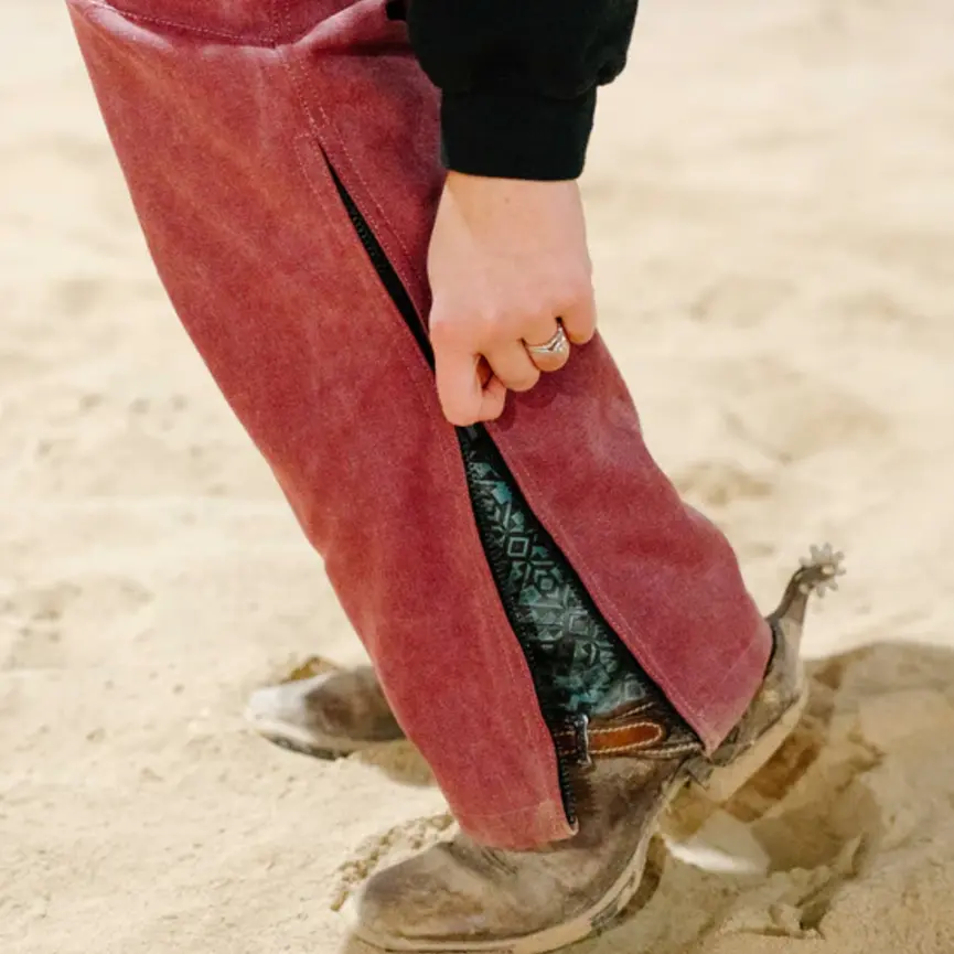 Zippered Leg Saratoga Rose Insulated Overall