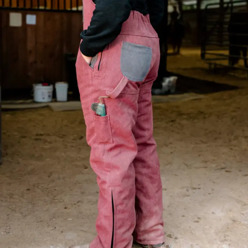 Zippered Leg Saratoga Rose Insulated Overall