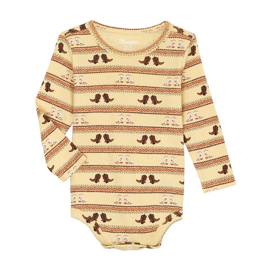 Baby Boy Bodysuit - Tan