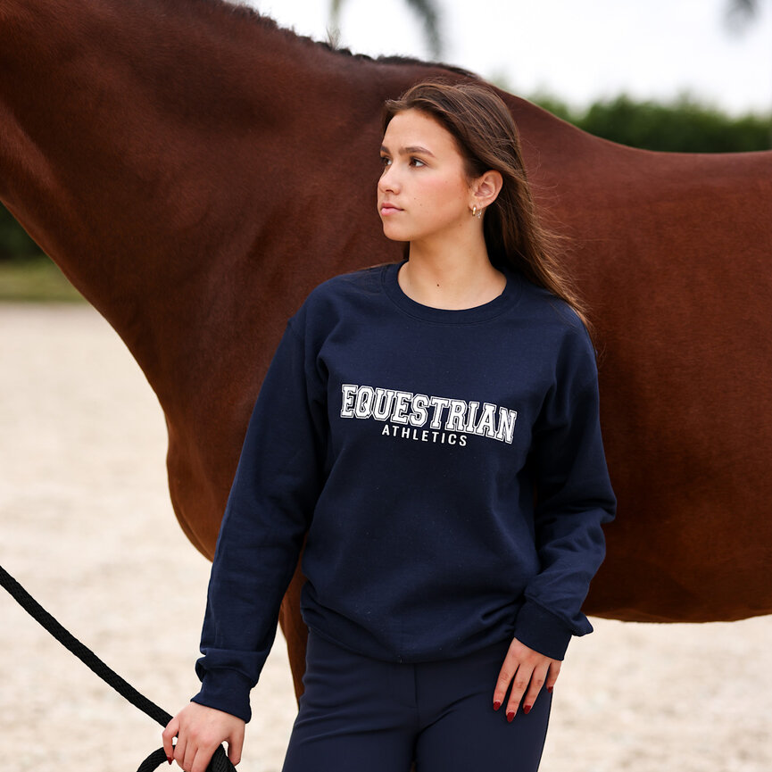 EQUESTRIAN ATHLETICS PRINTED PULLOVER