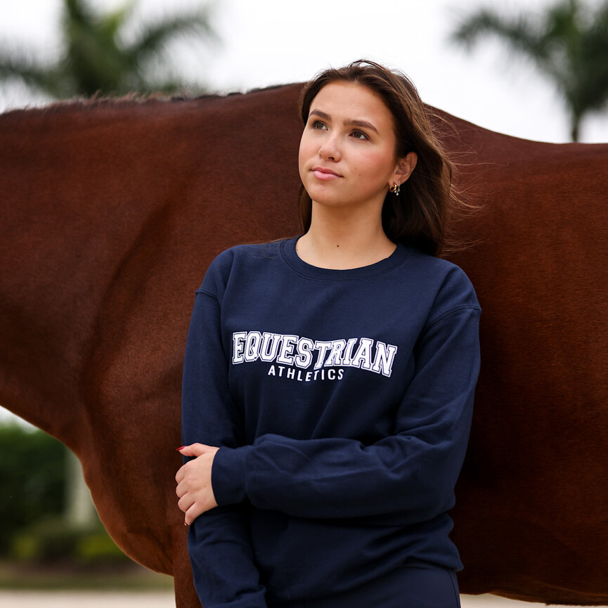 EQUESTRIAN ATHLETICS PRINTED PULLOVER