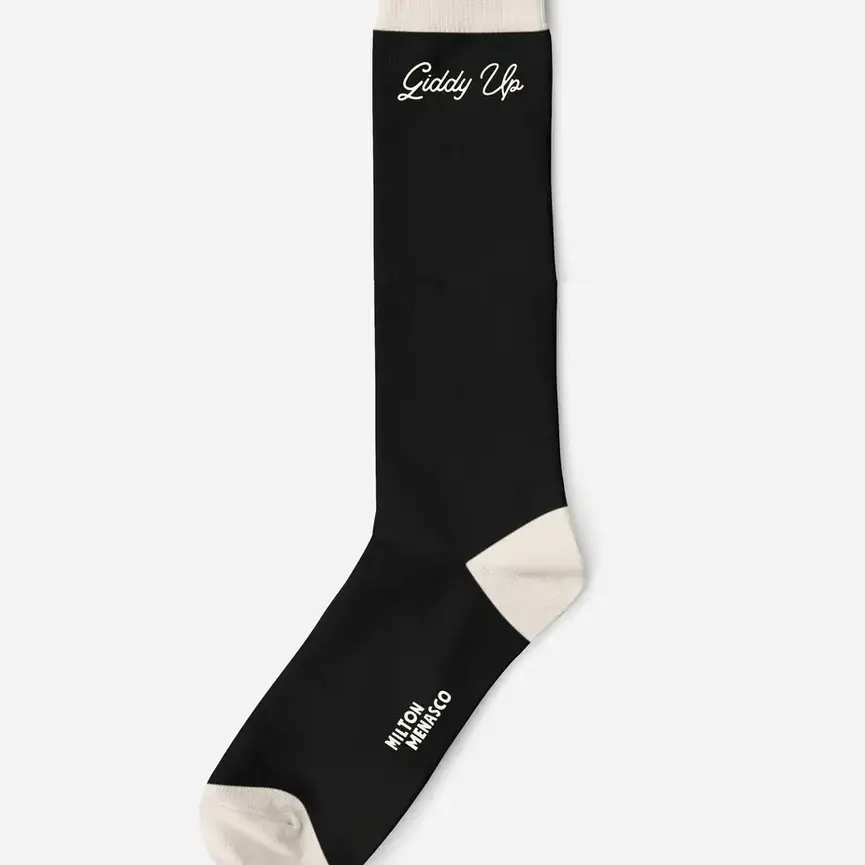 Giddy Up Talk Knit Boot Socks