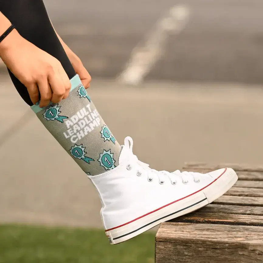 Adult Leadline Champion Crew Socks