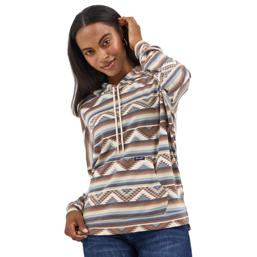 Retro Relaxed Hoodie - Aztec