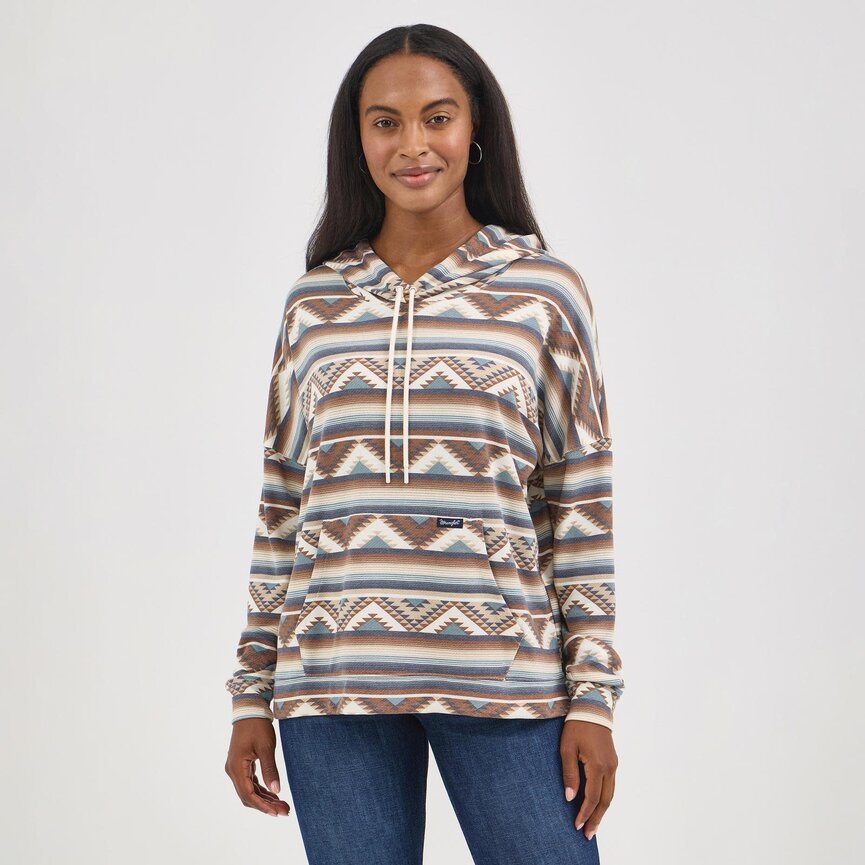 Retro Relaxed Hoodie - Aztec