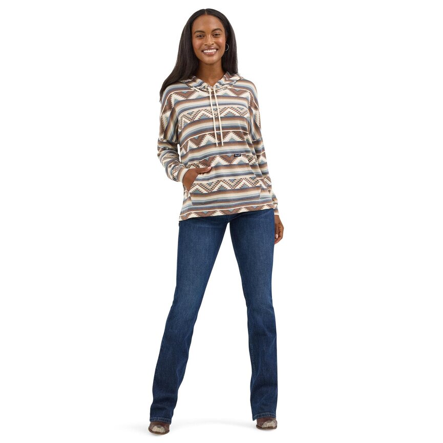 Retro Relaxed Hoodie - Aztec