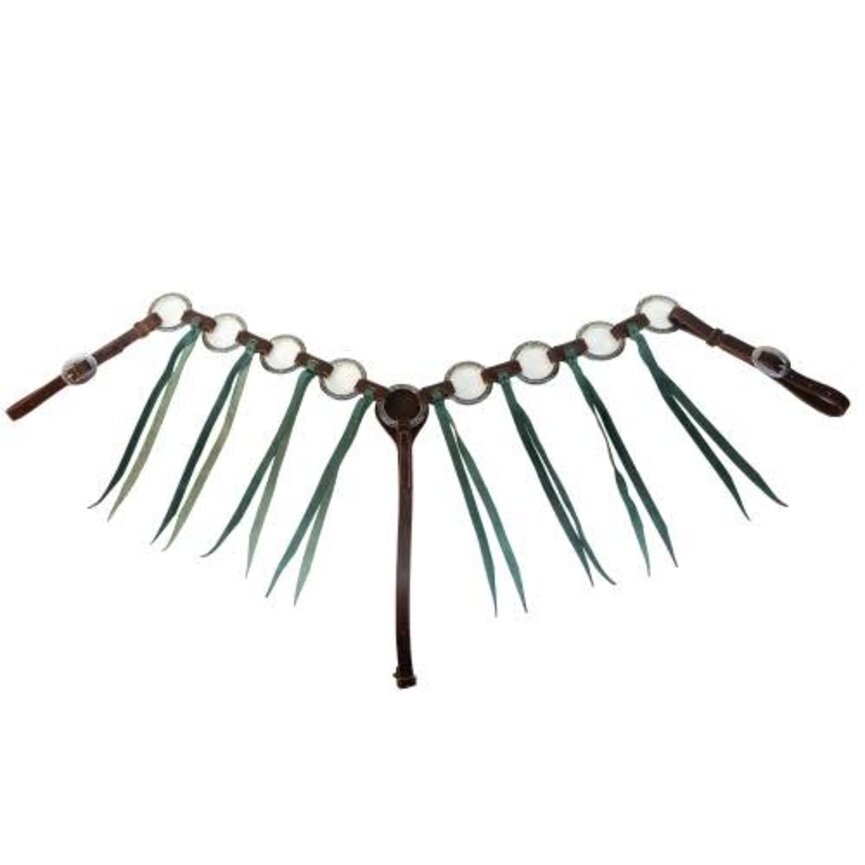 Ring Tassle Breast Collar (Emerald)
