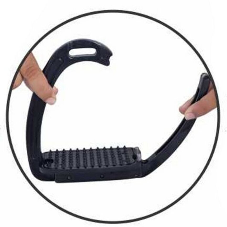 HORSE TECH SAFETY ALUMINUM STIRRUPS WITH MAGNET