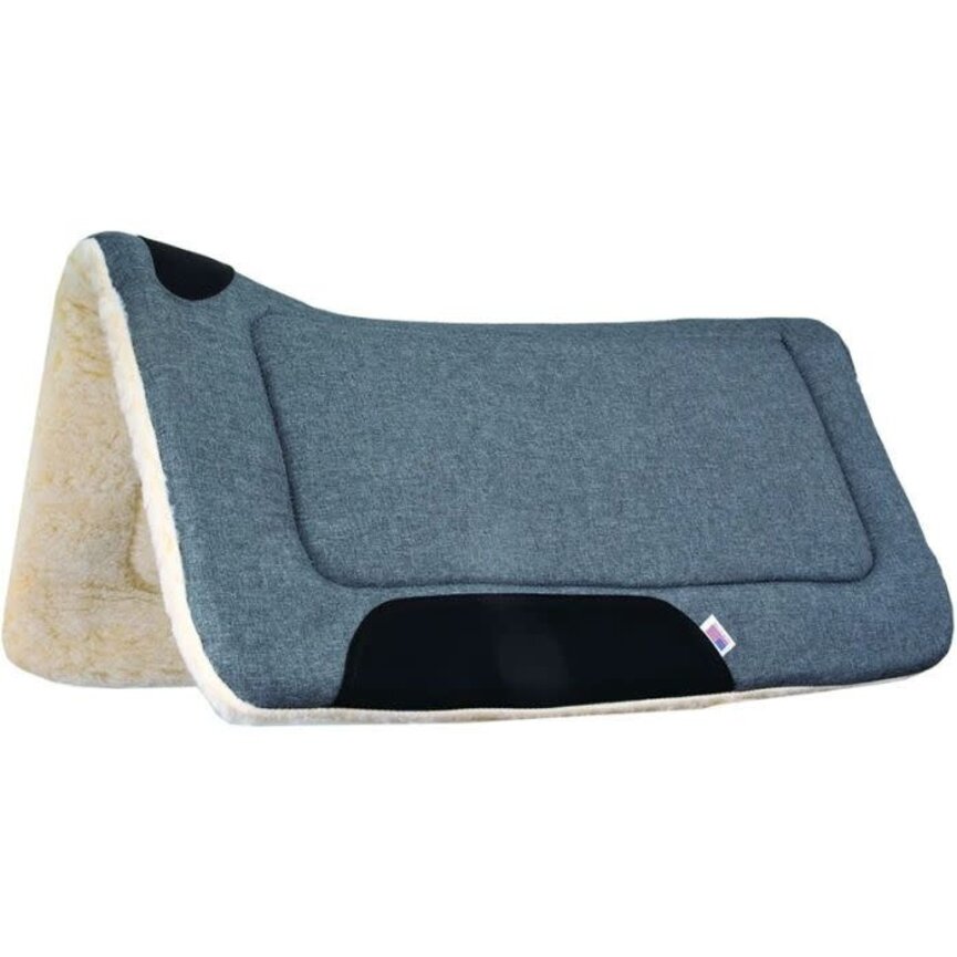 Mustang Brushed Denim Contoured Pad