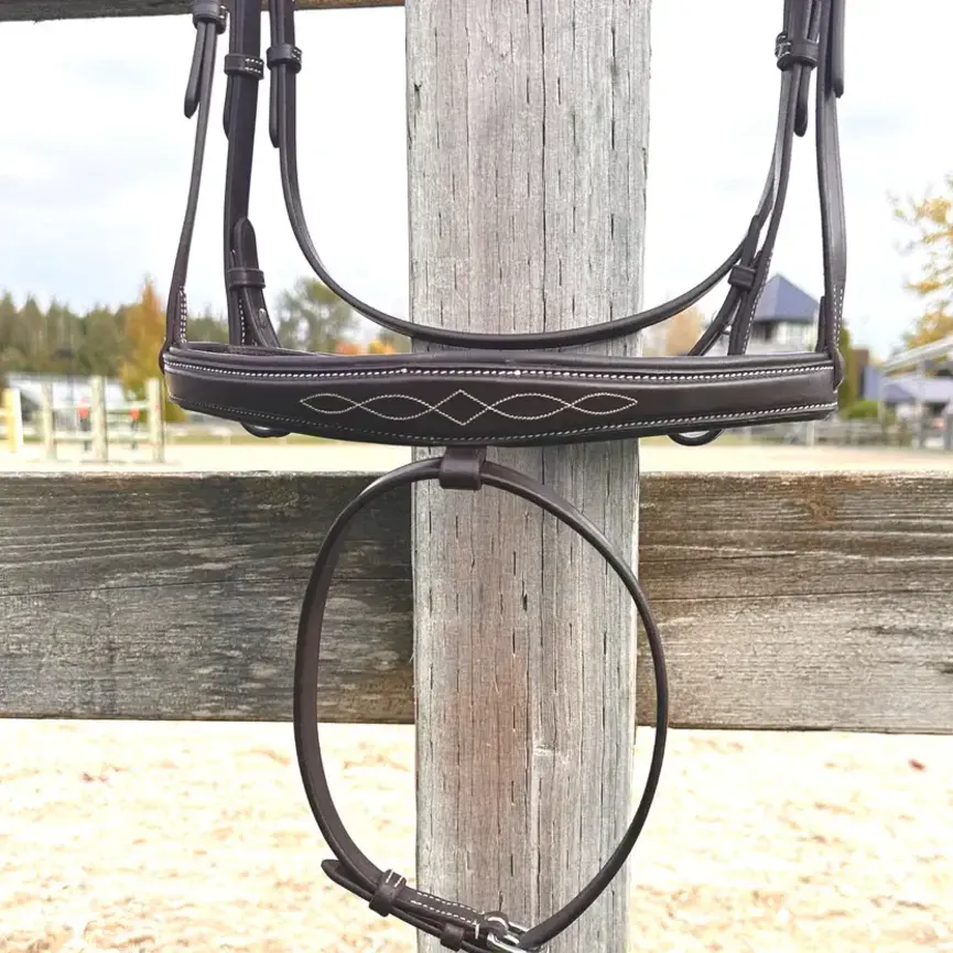 Wesley Taper Fancy Stitch Bridle with removable flash