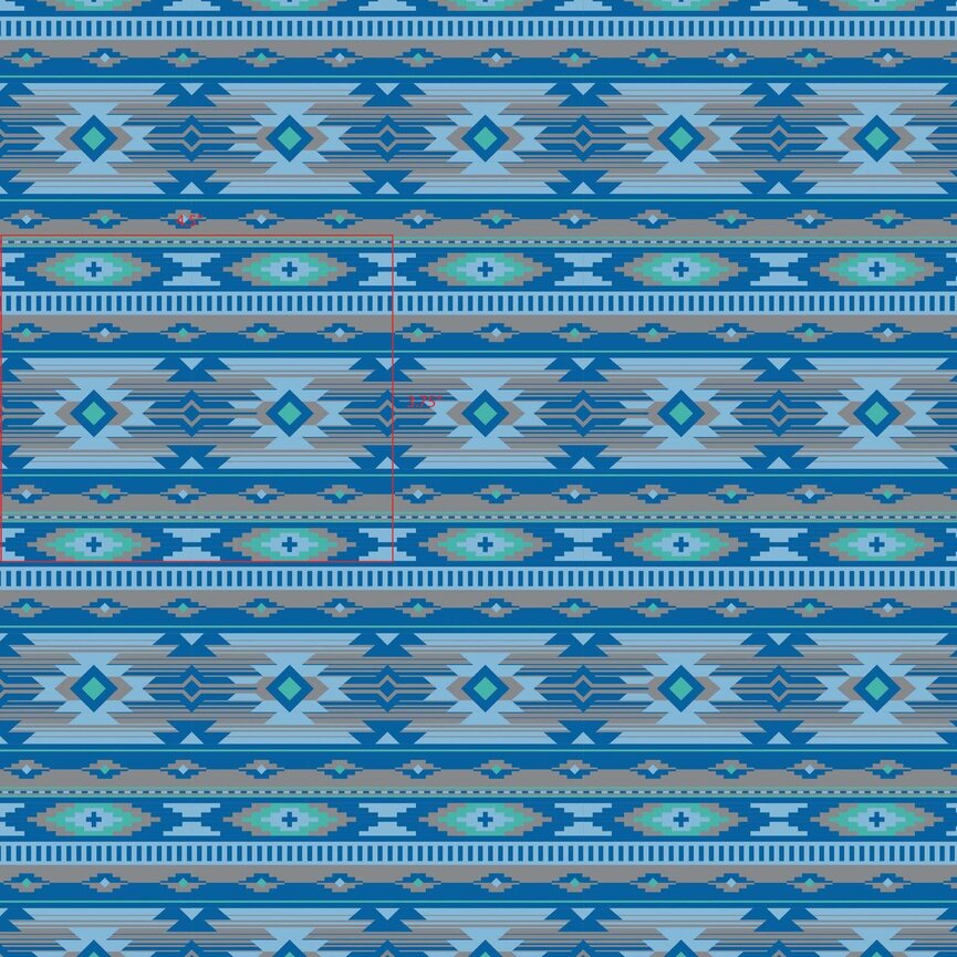 ATG -x- Short Sleeve Western Performance Shirt - Chectoah Cerulean