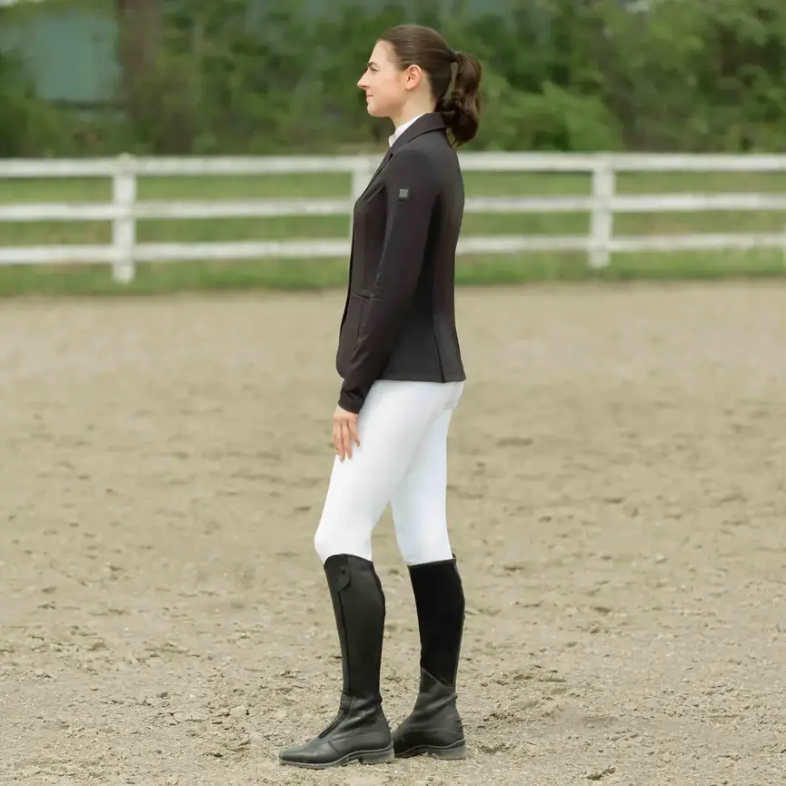 Victoria Womens Silicone Full Seat Breeches - White / Pearl