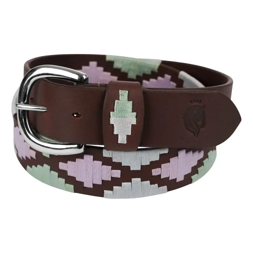 Siri Polo Belt - Brown/Lavender/Misty Jade
