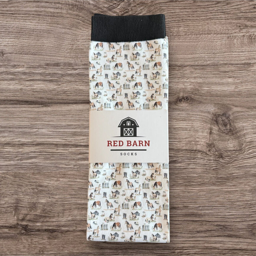 RED BARN SOCKS PETITE/YOUTH SIZE