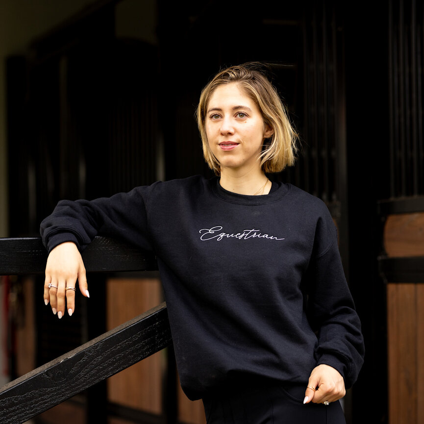 EQUESTRIAN EMBROIDERED PULLOVER