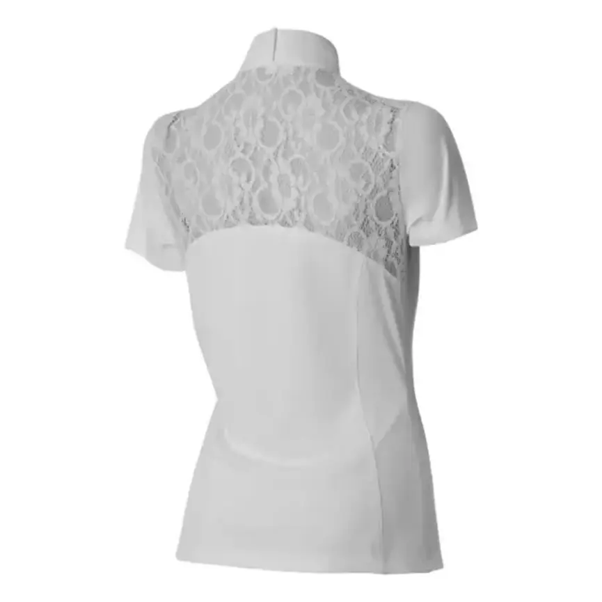 Lisa Womens Lace Short Sleeve Show Shirt