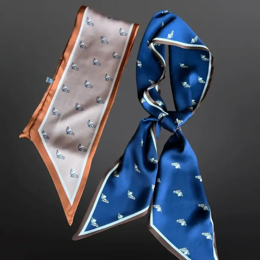 Equestrian Western Horse Twilly Satin Scarf