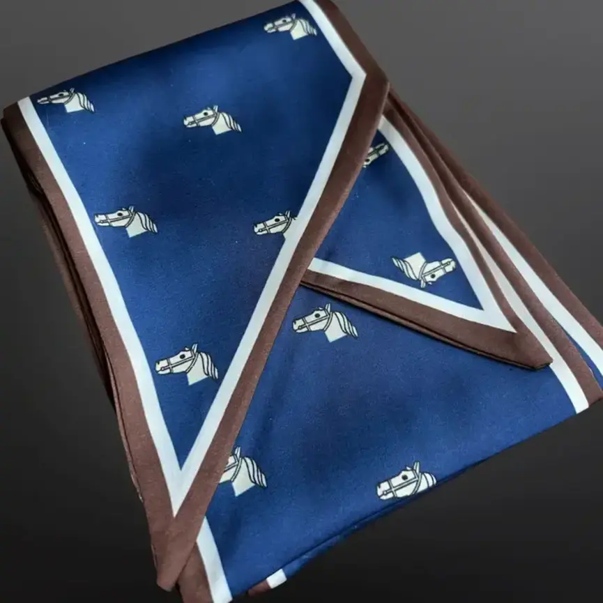 Equestrian Western Horse Twilly Satin Scarf