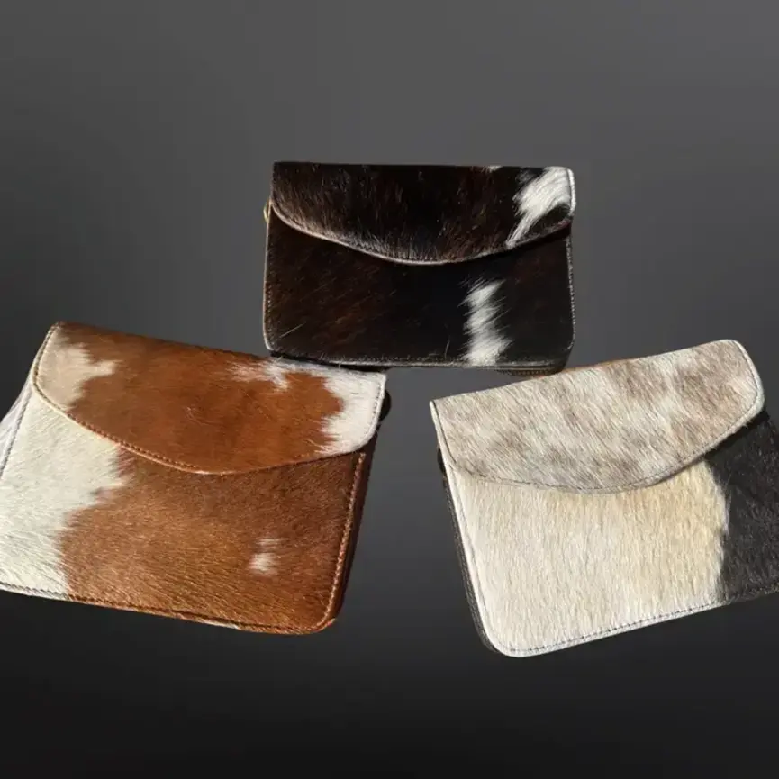 Cowhide Leather Keep It Simple II Crossbody Purse