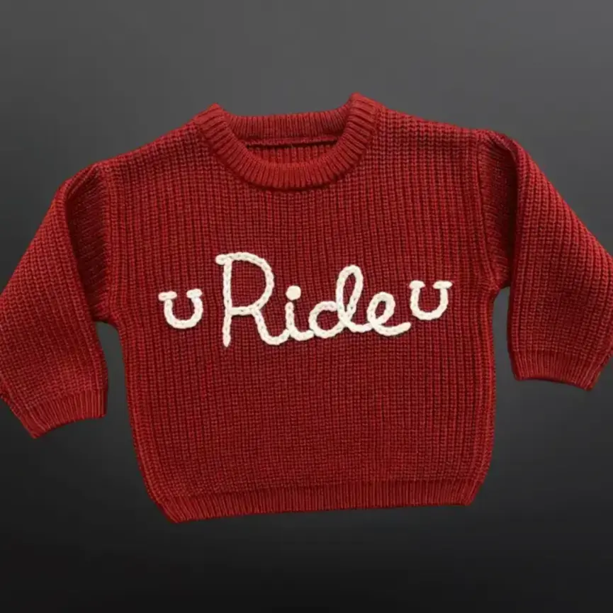Western Equestrian Ride Baby Sweater