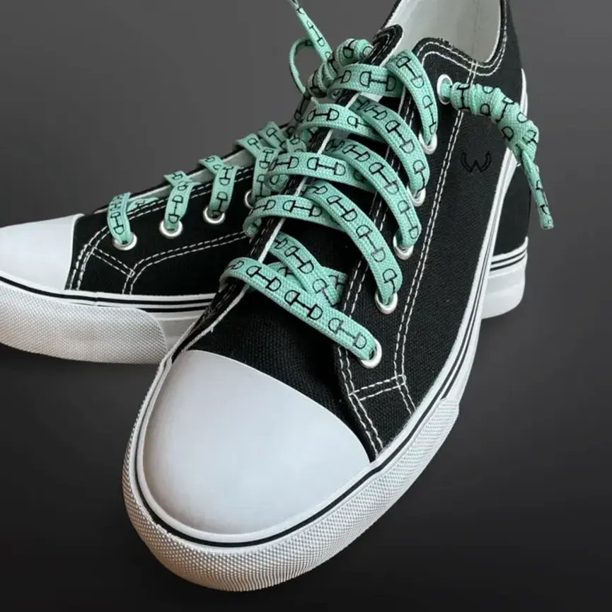 Western Equestrian Snaffle Bit Print Shoelaces 45”