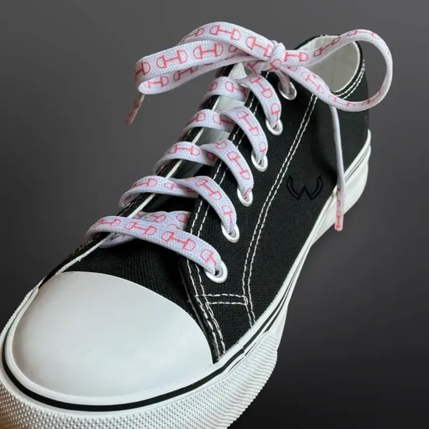 Western Equestrian Snaffle Bit Print Shoelaces 45”
