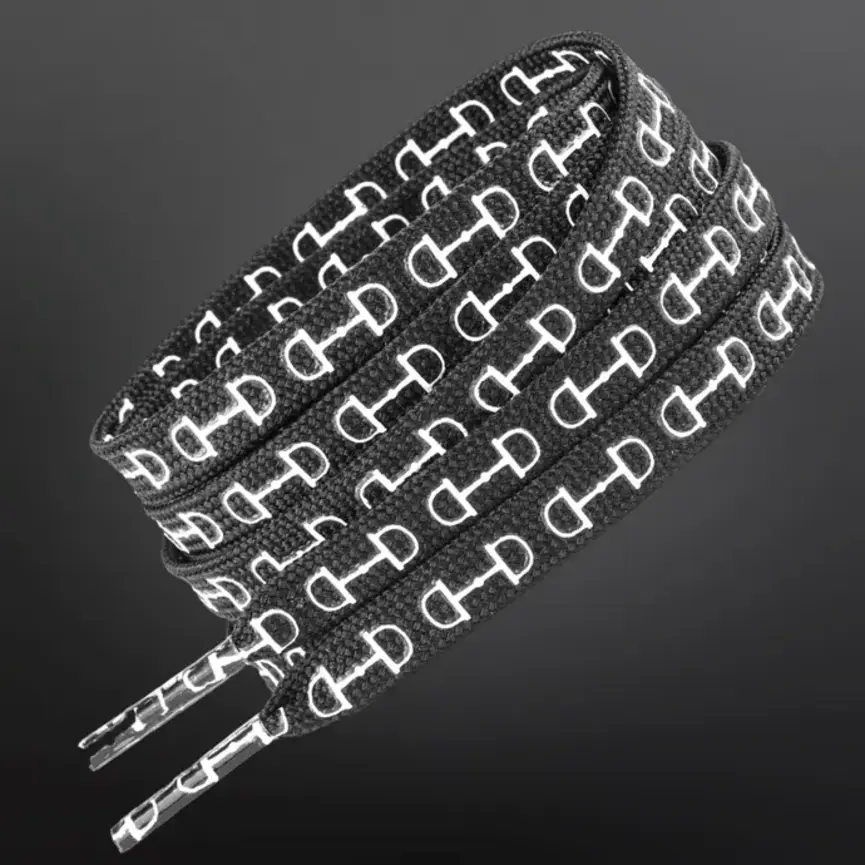 Western Equestrian Snaffle Bit Print Shoelaces 45”