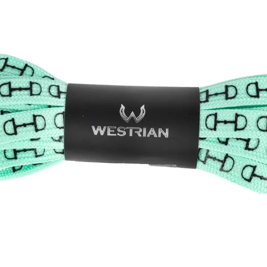 Western Equestrian Snaffle Bit Print Shoelaces 45”